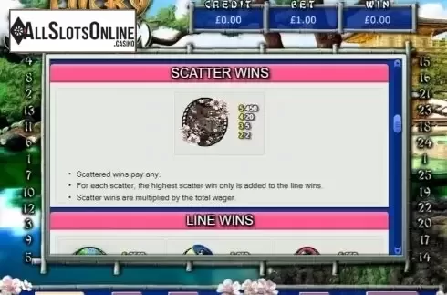 Scatter Wins. Lucky Blossom from Eyecon