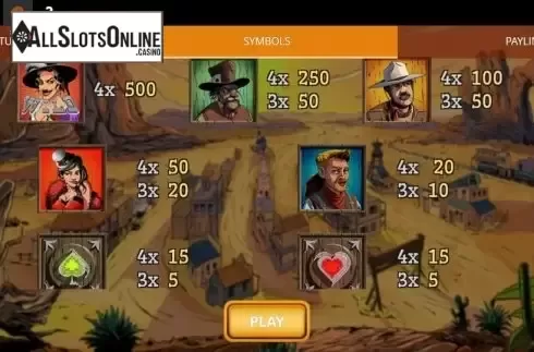 Paytable 1. Madame Moustache from Spinmatic