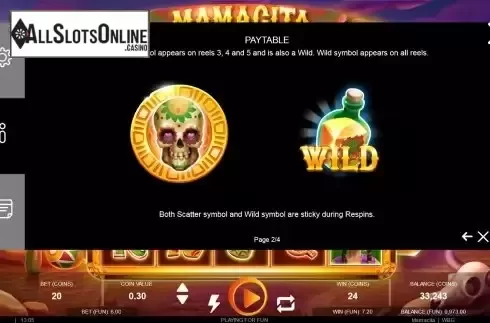 Special symbols screen