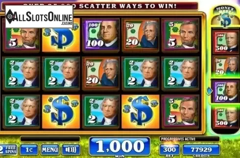 Win Screen 4. Money Rain Deluxe from Incredible Technologies