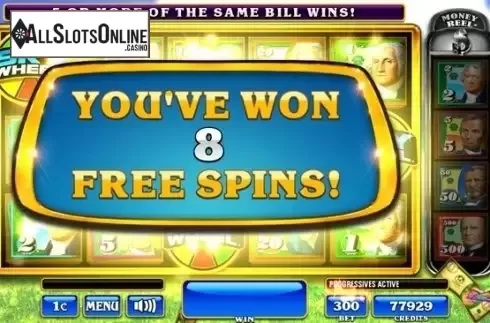 Win Screen 3. Money Rain Deluxe from Incredible Technologies