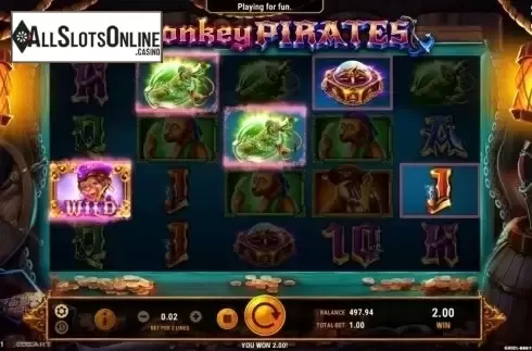 Win Screen 2. Monkey Pirates from GameArt