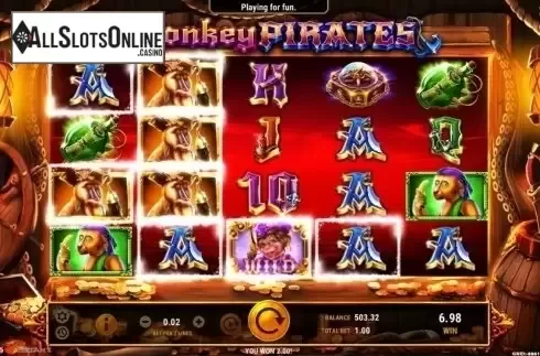Free Spins 4. Monkey Pirates from GameArt