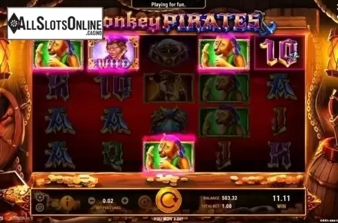 Free Spins 5. Monkey Pirates from GameArt