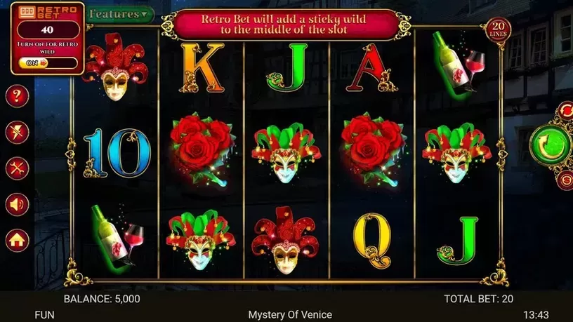 Mystery Of Venice slot screenshot 1