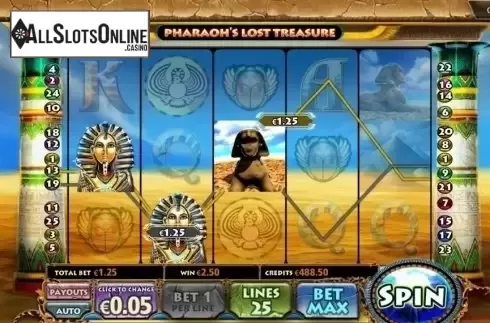 Win Screen 3. Pharaohs Lost Treasure from BetConstruct