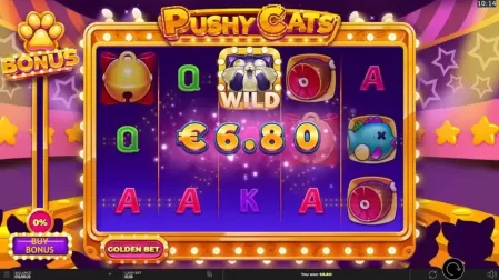 Pushy Cats slot screenshot 4