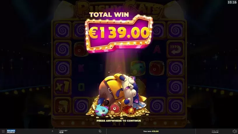 Pushy Cats slot screenshot 8