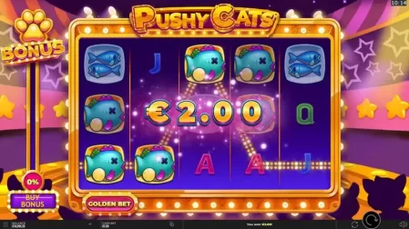 Pushy Cats slot screenshot 2