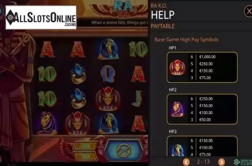 Paytable