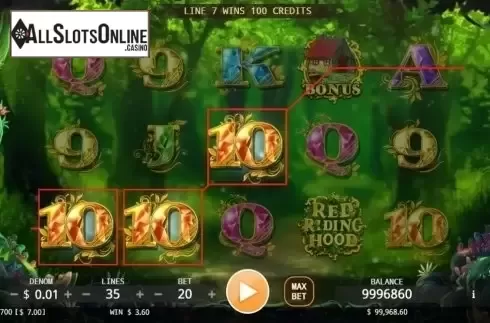 Win screen. Red Riding Hood (KA Gaming) from KA Gaming