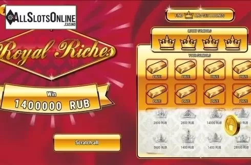 Game workflow . Royal Riches from SuperlottoTV