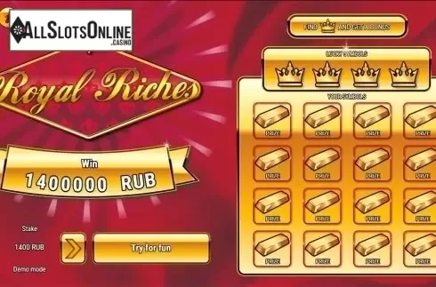 Game workflow 3. Royal Riches from SuperlottoTV