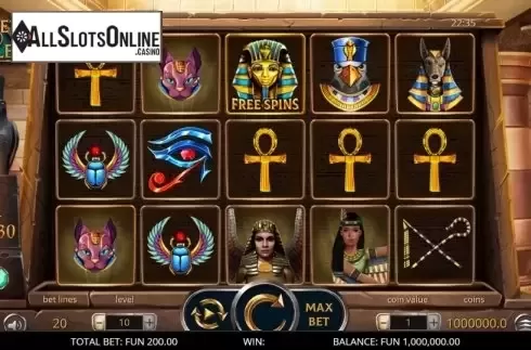 Reel Screen. Secrets of the Nile from Leap Gaming