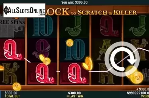 Win Screen. Sherlock to Scratch a Killer from Slot Factory