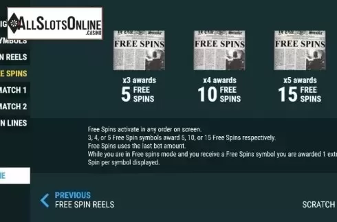 Free Spins. Sherlock to Scratch a Killer from Slot Factory