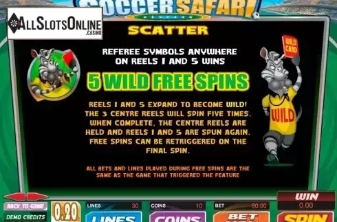 Screen3. Soccer Safari from Microgaming