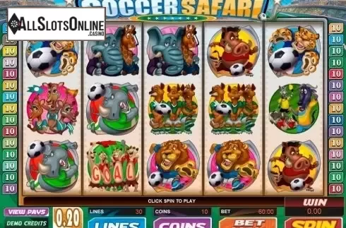 Screen6. Soccer Safari from Microgaming