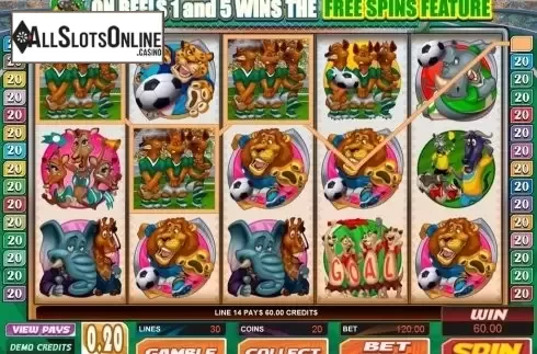 Screen8. Soccer Safari from Microgaming