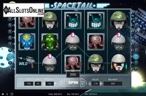 Wild Win screen. Space Jail from Thunderspin