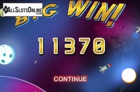 Big win screen. Space Jail from Thunderspin