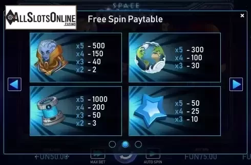 FS paytable screen 2