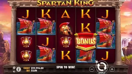 Spartan King slot screenshot 1