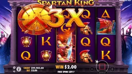 Spartan King slot screenshot 4