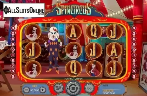 Win Screen 3. Spincircus from Spinmatic