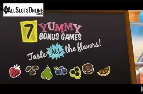 Intro screen 1. Sunny Scoops from Thunderkick