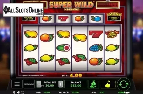 Win Screen 3. Super Wild Megaways from StakeLogic