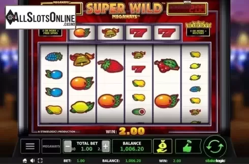 Win Screen 1. Super Wild Megaways from StakeLogic