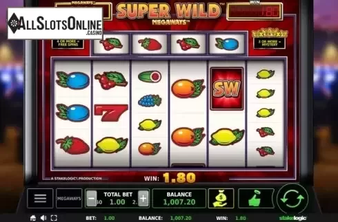 Win Screen 2. Super Wild Megaways from StakeLogic
