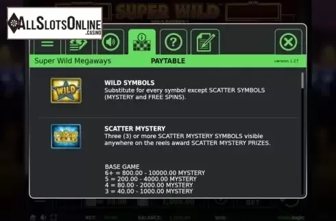 Features 1. Super Wild Megaways from StakeLogic