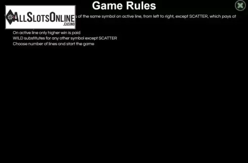 Game Rules. Ten Or Twenty from Wazdan