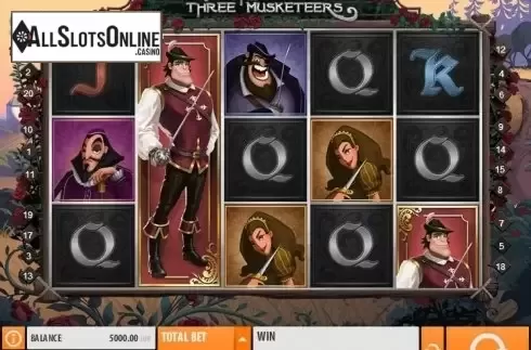 Reels. The Three Musketeers (Quickspin) from Quickspin