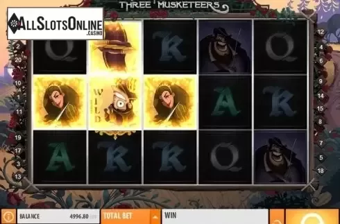 Wild. The Three Musketeers (Quickspin) from Quickspin