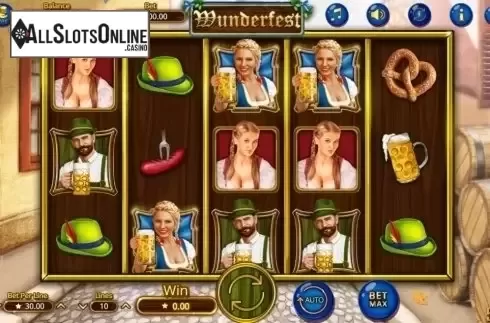Game Workflow screen. Wunderfest from Booming Games