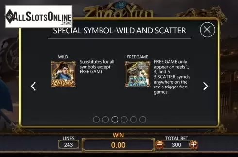 Paytable 3. Zhao Yun from Dragoon Soft