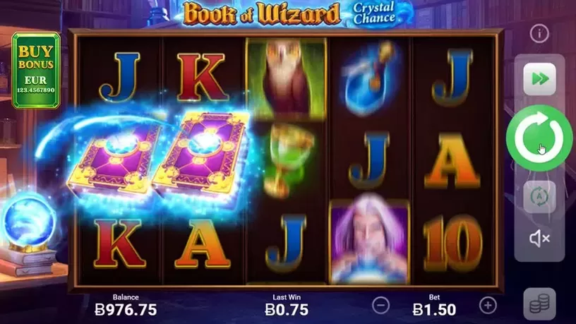 Book of Wizard: Crystal Chance slot screenshot 