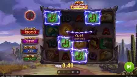 Colt Lightning Inferno slot screenshot 2