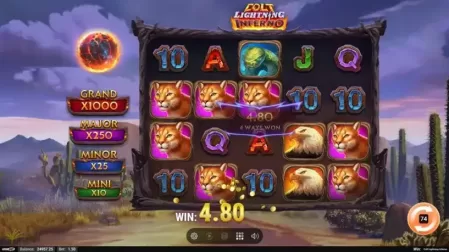 Colt Lightning Inferno slot screenshot 3