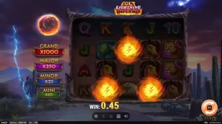 Colt Lightning Inferno slot screenshot 4