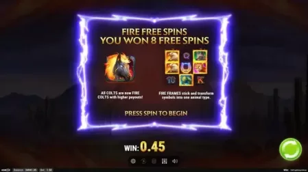 Colt Lightning Inferno slot screenshot 5