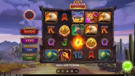 Colt Lightning Inferno slot screenshot 1