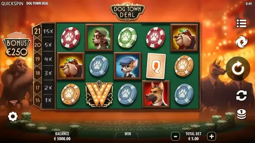 Dog Town Deal slot screenshot 