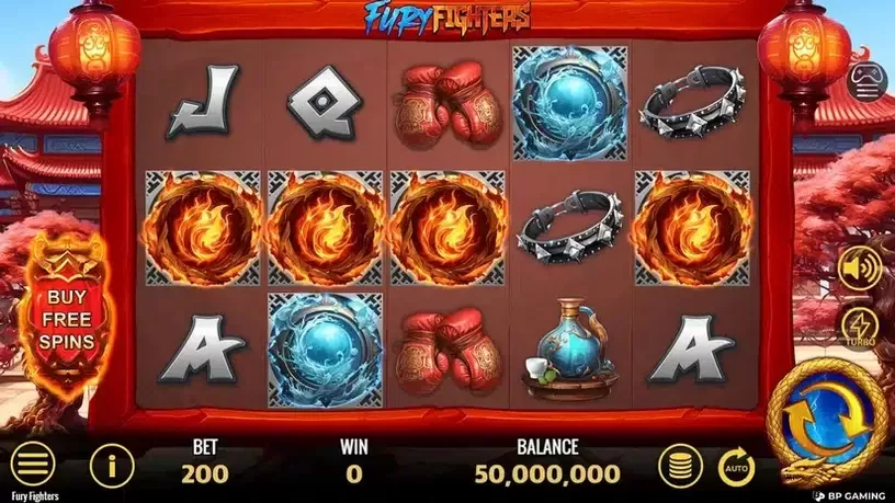 Fury Fighters slot screenshot 1