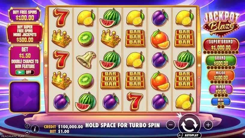 Jackpot Blaze slot screenshot 1