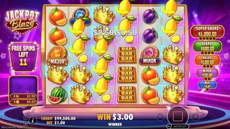 Jackpot Blaze slot screenshot 3