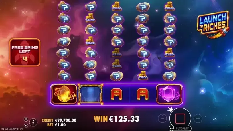 Launch to Riches slot screenshot